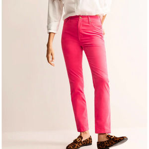 EUC BODEN Velveteen Slim-Straight Jeans Dusty Rose 8 Petite 8P